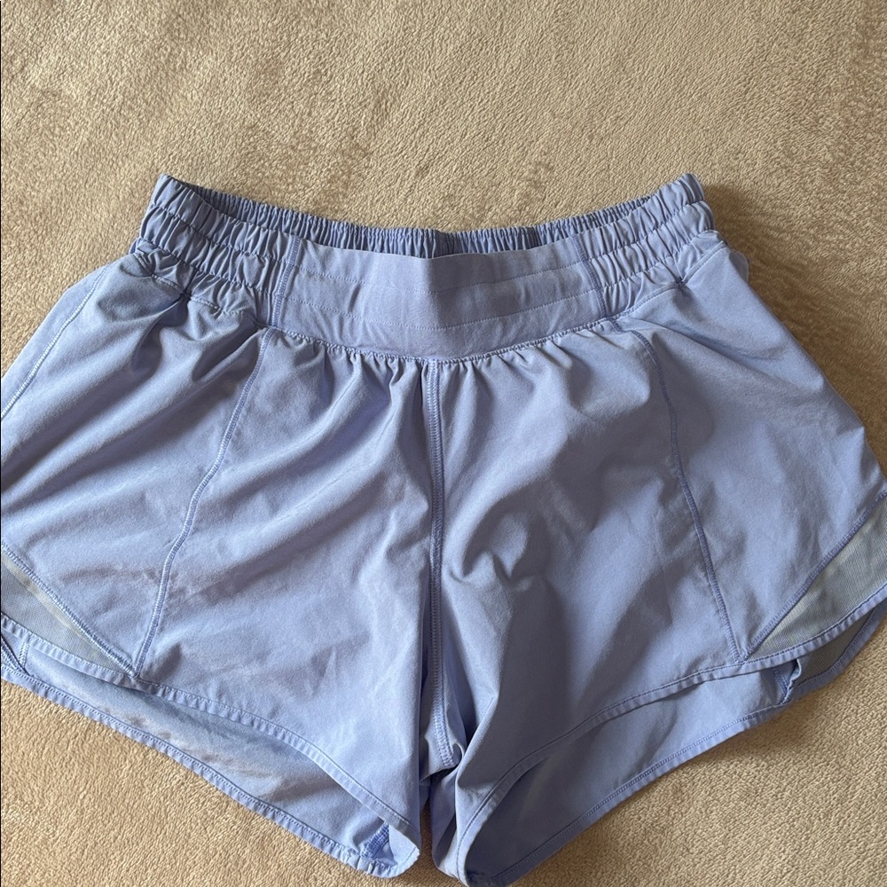 lululemon athletica Women's Athletic Shorts — Light Blue & Black - Picture 5 of 6